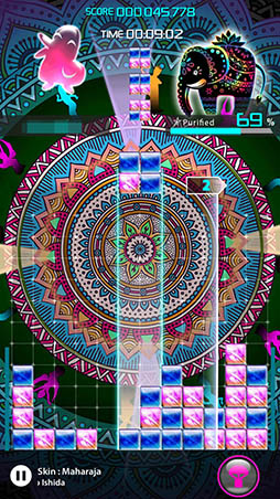 画像ギャラリー No.009のサムネイル画像 / ハマりすぎに注意。「LUMINES パズル＆ミュージック」を紹介する「（ほぼ）日刊スマホゲーム通信」第1210回