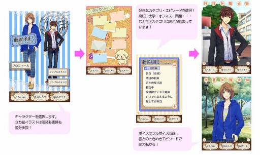 画像ギャラリー No.008のサムネイル画像 / スマホ向け恋愛ADV「恋するボイスアルバム」，事前登録の受付をスタート