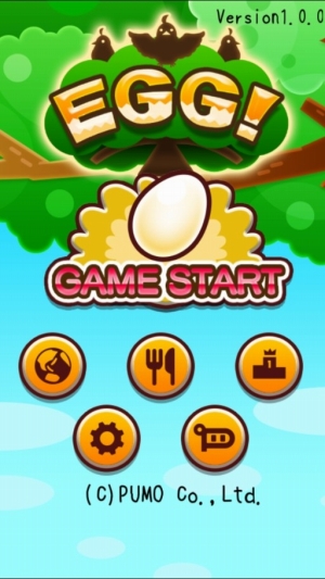 画像ギャラリー No.003のサムネイル画像 / ミニゲーム「エッグキャッチ！〜爆弾とたまご〜」，iOS/Android向けに配信中