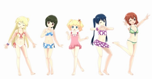 画像ギャラリー No.008のサムネイル画像 / 「ミラクルガールズフェスティバル」，「ニャル子さんF」など3作品の「水着セット」が配信に