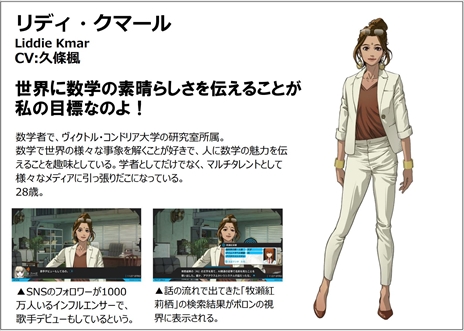 画像ギャラリー No.001のサムネイル画像 / 「ANONYMOUS;CODE」，謎のハッカー“JUNO”と数学者“リディ・クマール”の情報が公開に