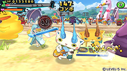 画像ギャラリー No.006のサムネイル画像 / スマホ向け新作アプリ「妖怪ウォッチ ゲラポリズム」が配信開始。「ゲラゲラポーのうた」など，おなじみの楽曲で音ゲーを楽しめる