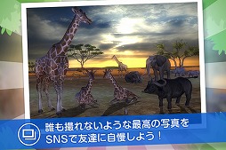 画像ギャラリー No.005のサムネイル画像 / 野生の動物を撮影する「リアルサファリ 」，有料版と無料版が配信スタート