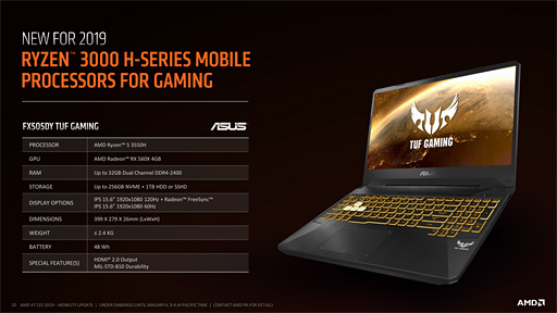 画像ギャラリー No.004のサムネイル画像 / AMD,第2世代「Ryzen Mobile」プロセッサを発表。12nmプロセス技術を採用して製造される「Zen+&Vega」なAPU