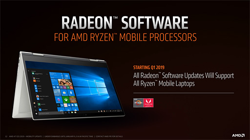 画像ギャラリー No.009のサムネイル画像 / AMD,第2世代「Ryzen Mobile」プロセッサを発表。12nmプロセス技術を採用して製造される「Zen+&Vega」なAPU