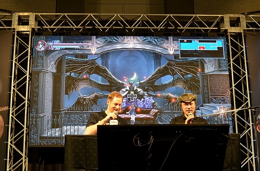 画像ギャラリー No.001のサムネイル画像 / 五十嵐孝司氏が発売間近の「Bloodstained: Ritual of the Night」のデモプレイを披露。2頭のボスドラゴンとの戦いの行方は？