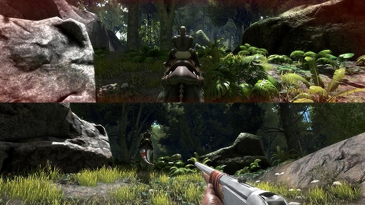 画像ギャラリー No.002のサムネイル画像 / Xbox One版「ARK: Survival Evolved」は，スプリットスクリーンによるローカル協力プレイにも対応