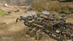 画像ギャラリー No.003のサムネイル画像 / 「CROSSOUT」，特別車両リヴァイアサンを操作して戦う「クランバトル」が実装