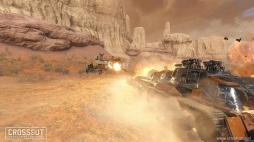 画像ギャラリー No.007のサムネイル画像 / 「CROSSOUT」，特別車両リヴァイアサンを操作して戦う「クランバトル」が実装