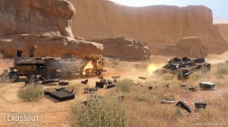 画像ギャラリー No.008のサムネイル画像 / 「CROSSOUT」，特別車両リヴァイアサンを操作して戦う「クランバトル」が実装