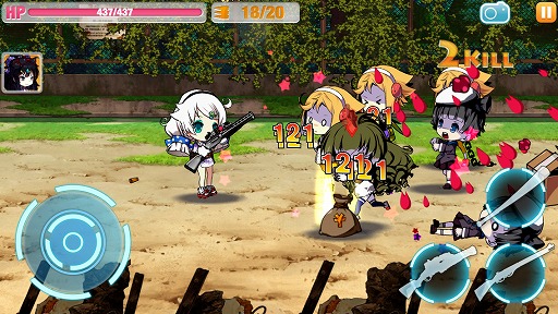 画像ギャラリー No.008のサムネイル画像 / 【PR】“崩壊”した世界を救うのは，美少女が放つ慈悲なき弾丸！　「崩壊学園」は，シンプル操作ながら手応え抜群のガンアクションシューティングだ