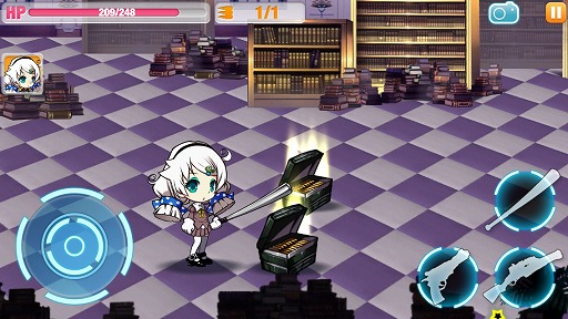 画像ギャラリー No.012のサムネイル画像 / 【PR】“崩壊”した世界を救うのは，美少女が放つ慈悲なき弾丸！　「崩壊学園」は，シンプル操作ながら手応え抜群のガンアクションシューティングだ