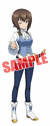 画像ギャラリー No.008のサムネイル画像 / 「ガールズ＆パンツァー 戦車道大作戦！」，文化祭衣装の生徒が登場