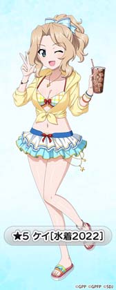 画像ギャラリー No.002のサムネイル画像 / 「ガルパン 戦車道大作戦」，水着姿のケイやアンチョビなどが登場する“水着生徒ガチャ第2弾”を開催