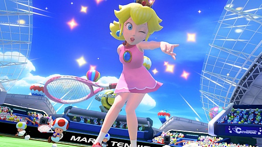 画像ギャラリー No.004のサムネイル画像 / ［E3 2015］マリオが“エアケイ”を放つ!?　ジャンプショットと巨大化が勝負の鍵を握る「マリオテニス ウルトラスマッシュ」をプレイ