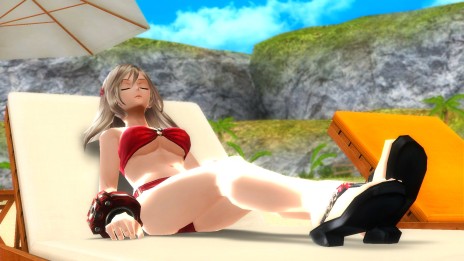 画像ギャラリー No.025のサムネイル画像 / サクヤのオトナな魅力に迫る「GOD EATER OFF SHOT＜サクヤ編＞」。水着ショット満載の“バカンス編”スクリーンショットも公開
