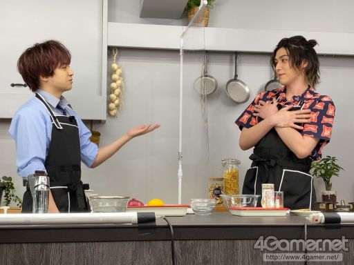 画像ギャラリー No.002のサムネイル画像 / 「あんスタ！！」CAFE CINNAMON ニキズキッチン第3回収録現場の潜入レポート。山口智広さん＆神永圭佑さんが冷や麦作りにちゃれんじ！