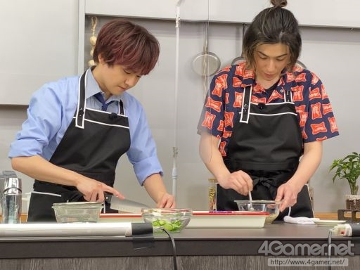 画像ギャラリー No.007のサムネイル画像 / 「あんスタ！！」CAFE CINNAMON ニキズキッチン第3回収録現場の潜入レポート。山口智広さん＆神永圭佑さんが冷や麦作りにちゃれんじ！