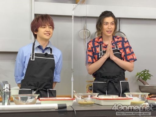 画像ギャラリー No.012のサムネイル画像 / 「あんスタ！！」CAFE CINNAMON ニキズキッチン第3回収録現場の潜入レポート。山口智広さん＆神永圭佑さんが冷や麦作りにちゃれんじ！
