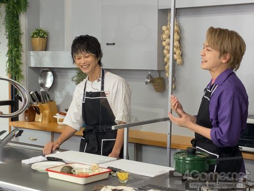 画像ギャラリー No.002のサムネイル画像 / 「あんスタ！！」CAFE CINNAMON ニキズキッチン第6回収録現場に潜入レポート。山口智広さん＆伊藤マサミさんがグラタンを作る！