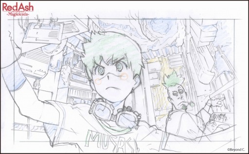 画像ギャラリー No.004のサムネイル画像 / 稲船敬二氏の新プロジェクト「RED ASH」，アニメ版の新ビジュアルを公開。主人公ベック役を梶 裕貴さんが担当
