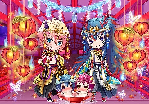 画像ギャラリー No.001のサムネイル画像 / 「ケモ彼！」，新イベント「朧月の恋歌〜鬼狂いの純愛乱舞〜」を配信開始