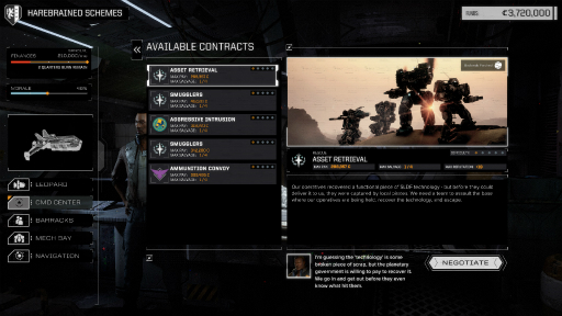 画像ギャラリー No.004のサムネイル画像 / 新作ターン制ストラテジー「BattleTech」の最新トレイラーが公開。メックのカスタマイズから傭兵のマネジメントまで細かく紹介