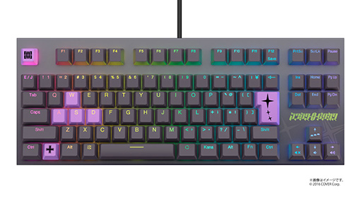 画像ギャラリー No.005のサムネイル画像 / 東プレ「REALFORCE GX1」×ホロライブ 獅白ぼたん＆ラプラス・ダークネスコラボキーボードの予約受付が始まる