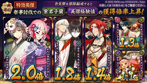 画像ギャラリー No.004のサムネイル画像 / 「一血卍傑-ONLINE-」，浴衣衣装英傑が本日登場。「紫君子蘭 〜花言葉に想いを乗せて〜」も開催中