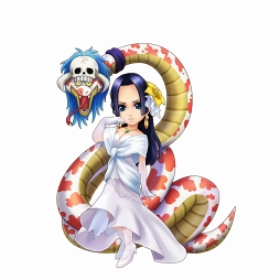 画像ギャラリー No.002のサムネイル画像 / 「ONE PIECE サウザンドストーム」，ウェディング衣装のハンコックとペローナが登場