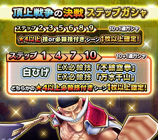 画像ギャラリー No.004のサムネイル画像 / 「ONE PIECE サウザンドストーム」，“白ひげ”を仲間にできる名声ラッシュイベント「頂上戦争の決戦」が開始