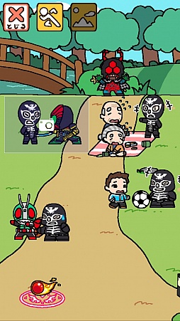 画像ギャラリー No.011のサムネイル画像 / ねこの次は仮面ライダー!? 放置型ゲーム「仮面ライダーあつめ」を紹介する「（ほぼ）日刊スマホゲーム通信」第1094回