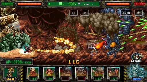 画像ギャラリー No.003のサムネイル画像 / 「METAL SLUG ATTACK」，ギルド専用マップを攻略するイベント「TRY LINE 2nd」を開催