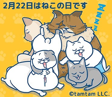 画像ギャラリー No.001のサムネイル画像 / カジュアルゲーム「ねこめし屋」，個性的な猫たちがLINEスタンプになって登場
