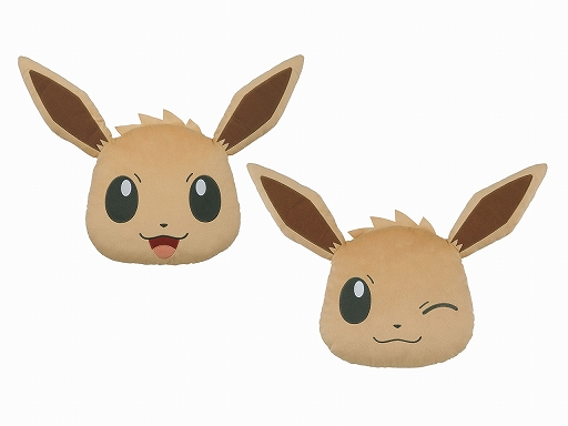 画像ギャラリー No.003のサムネイル画像 / バンプレスト，イーブイの枕やフェイスクッション，ぬいぐるみが2019年1月上旬よりプライズ景品で順次登場