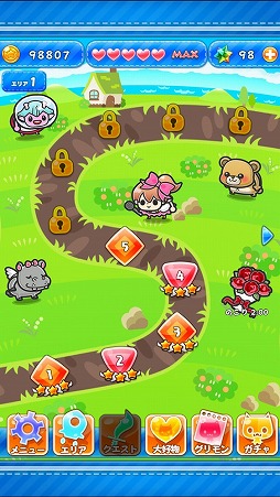 画像ギャラリー No.004のサムネイル画像 / 英単語学習アプリ「グリモン -あそんで極めよ！英単語」，iOS版が配信開始
