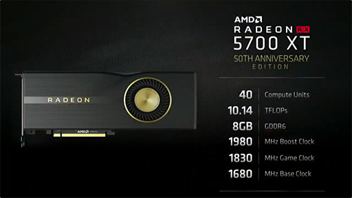 画像ギャラリー No.006のサムネイル画像 / 【速報】AMD，Navi世代のGPU「Radeon RX 5700 XT」と「Radeon RX 5700」を正式発表