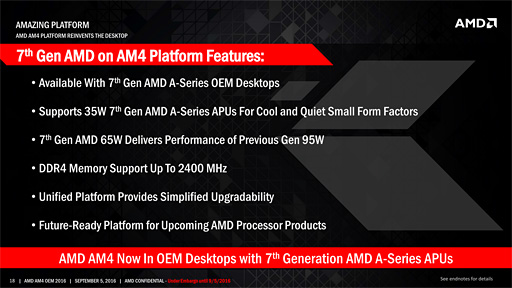 画像ギャラリー No.014のサムネイル画像 / AMD，第7世代APU「Bristol Ridge」デスクトップPC向けモデルの出荷開始を発表。ラインナップも明らかに