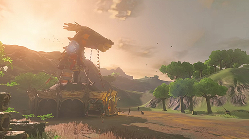 画像ギャラリー No.006のサムネイル画像 / 「ゼルダの伝説 ブレス オブ ザ ワイルド」の第2弾トレイラーが公開。美しい大自然や戦闘シーン，女性と思しきキャラの姿も確認できる
