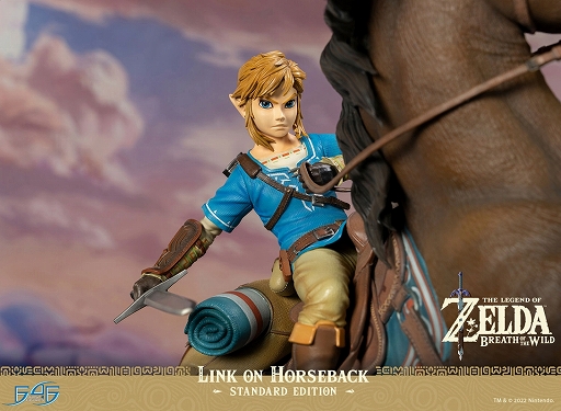 画像ギャラリー No.002のサムネイル画像 / 「ゼルダの伝説　ブレス オブ ザ ワイルド」より，大馬にまたがったリンクの全高約56センチのハイエンドスタチューが登場