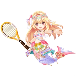 画像ギャラリー No.003のサムネイル画像 / 「白猫テニス」，“1100万突破記念キャンペーン！”が開催。マーメイド姿のキャラクターが登場