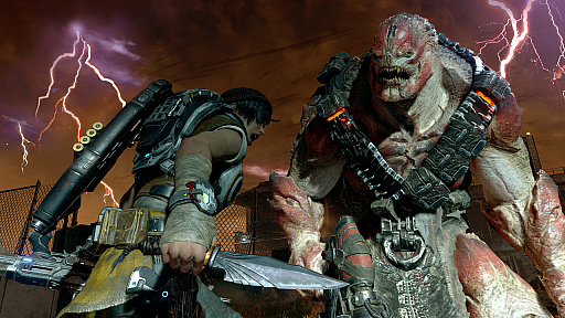 画像ギャラリー No.003のサムネイル画像 / 「Gears of War 4」のプレイシーンを紹介する最新トレイラー公開。竜巻の中で，激しいアクションが展開