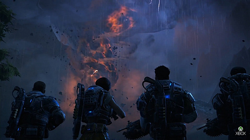 画像ギャラリー No.004のサムネイル画像 / 「Gears of War 4」のプレイシーンを紹介する最新トレイラー公開。竜巻の中で，激しいアクションが展開