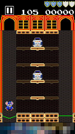 画像ギャラリー No.003のサムネイル画像 / マッピー，警部に昇進しました。アクションパズルゲーム「タッチ・ザ・マッピー 復活のニャームコ団」を紹介する「（ほぼ）日刊スマホゲーム通信」第1196回