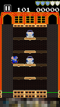 画像ギャラリー No.004のサムネイル画像 / マッピー，警部に昇進しました。アクションパズルゲーム「タッチ・ザ・マッピー 復活のニャームコ団」を紹介する「（ほぼ）日刊スマホゲーム通信」第1196回