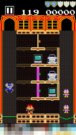 画像ギャラリー No.006のサムネイル画像 / マッピー，警部に昇進しました。アクションパズルゲーム「タッチ・ザ・マッピー 復活のニャームコ団」を紹介する「（ほぼ）日刊スマホゲーム通信」第1196回