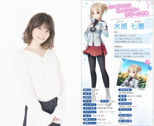 画像ギャラリー No.002のサムネイル画像 / 「八月のシンデレラナイン」に新たなキャラクター水浦七瀬（CV：Lynn）が登場