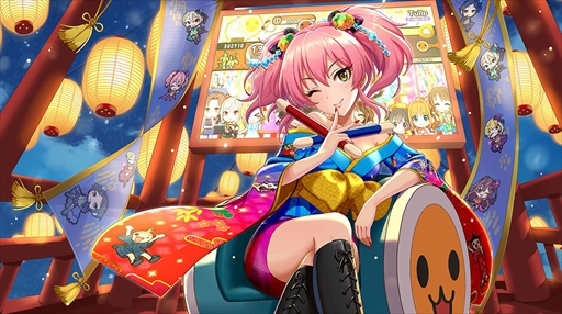 画像ギャラリー No.011のサムネイル画像 / 「太鼓の達人 レッドVer.」，「アイマス シンデレラガールズ」とのコラボキャンペーン第3弾を実施