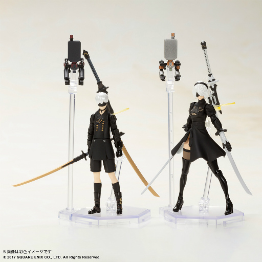 画像ギャラリー No.001のサムネイル画像 / 「NieR：Automata」，2B（ヨルハ二号B型）＆9S（ヨルハ九号S型）の組立式プラスチックモデルキットを10月下旬に発売予定