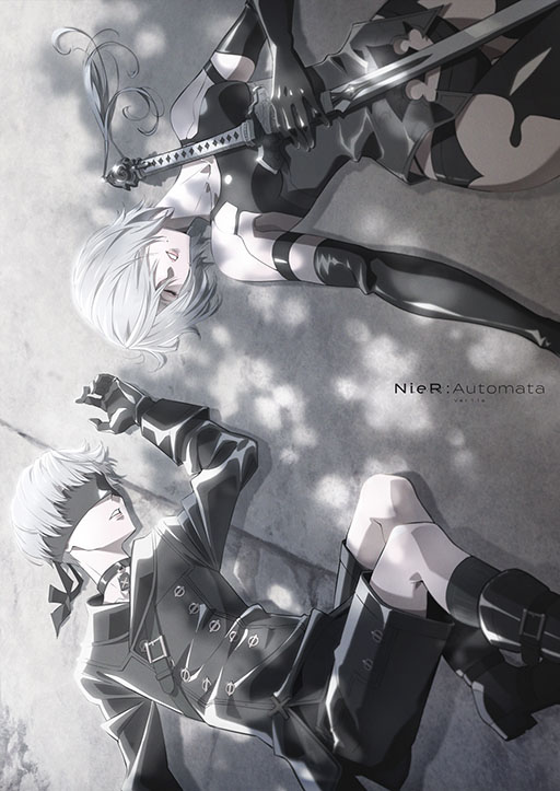 画像ギャラリー No.001のサムネイル画像 / TVアニメ「NieR:Automata Ver1.1a」，第2クールの第2弾キービジュアルを公開。横たわる「9S」と「A2」の姿が描かれる